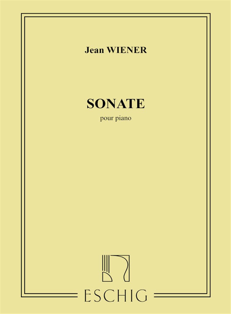 Sonate, Pour Piano